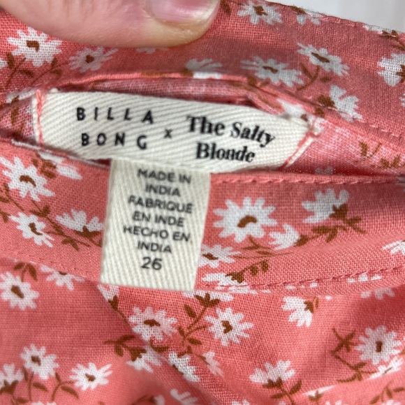 Billabong Pink Salty Blonde Upside Midi Skirt Size 26 (Small) NWT - Picture 8 of 12